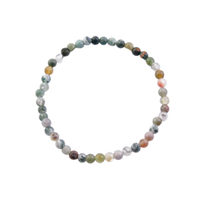 Pulsera Ágata India 4mm | Equilibrio Natural | Con Guía | Esotergia