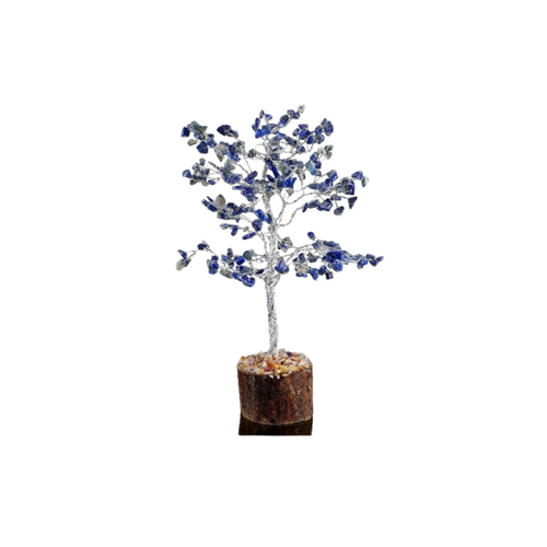 Árbol Lapislázuli con Base de Madera