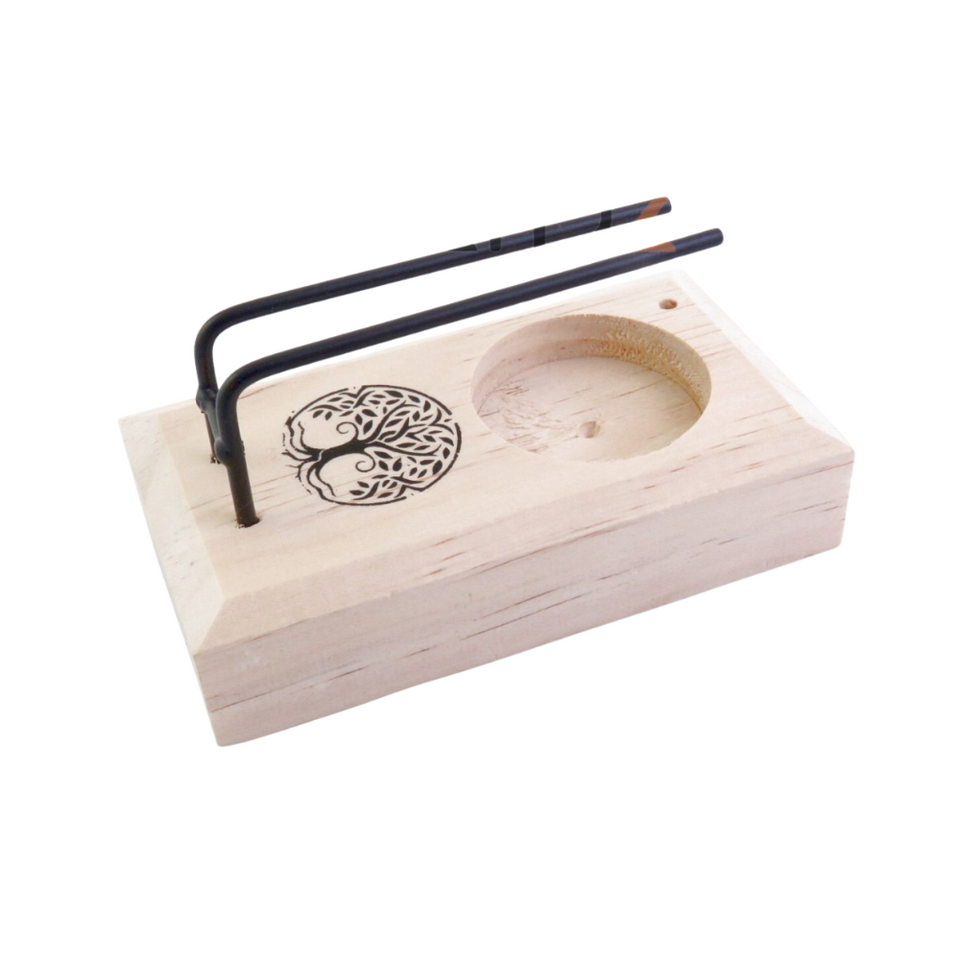 Quemador Artesanal Palo Santo + Salvia/Ruda - Purificación y Armonía