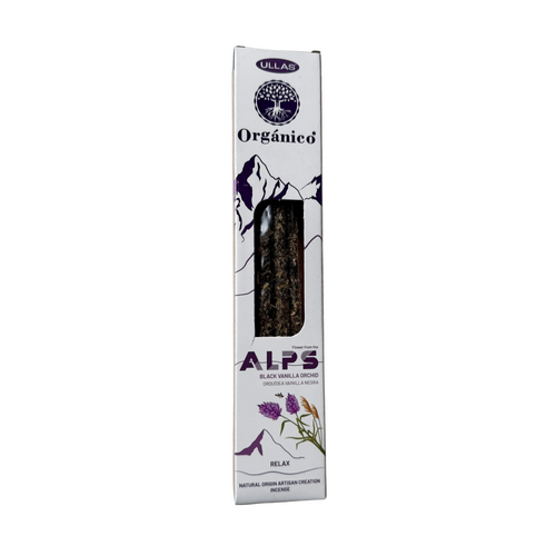 Varitas Incienso 'Alps Orquídea Vainilla Negra' Orgánico 100% Natural Ullas
