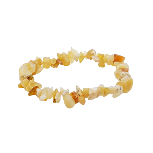Yellow Opal Chip Bracelet
