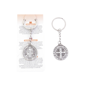 Llavero Medalla San Benito (32mm) | Amuleto de Protección Espiritual