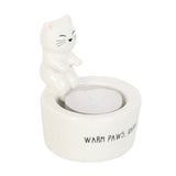 Portavelas de Té Gato 'Warm Paws, Happy Heart' Esotergia