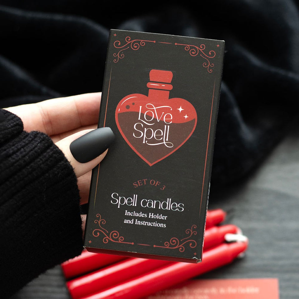 Juego de 3 Velas Love Spell – Hechizos de Amor y Conexión Romántica