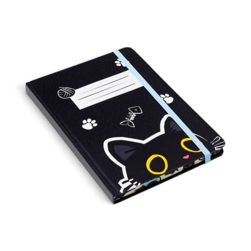 [PREVENTA] Libreta A5 de Papel Reciclado: Gato Negro Lucky Esotergia Tienda