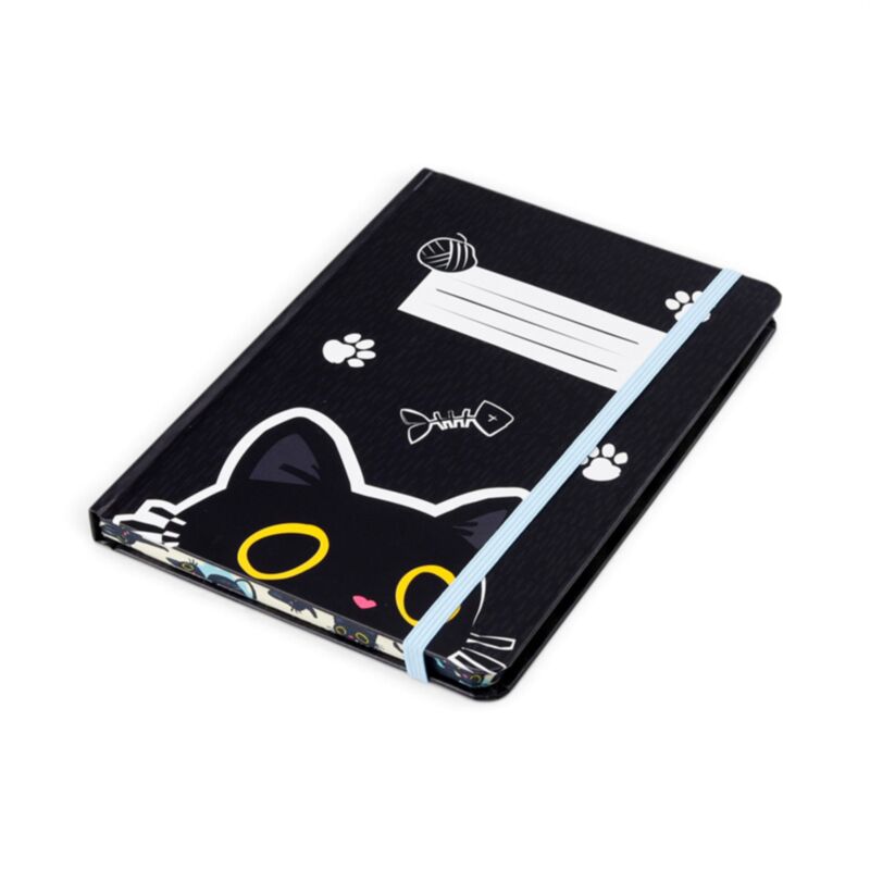 [PREVENTA] Libreta A5 de Papel Reciclado: Gato Negro Lucky Esotergia Tienda