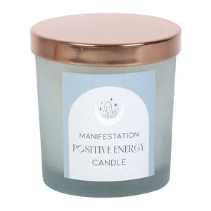 Vela Energía Positiva con Salvia Blanca y Cristales de Cuarzo – 25h de Aromaterapia Espiritual Esotergia