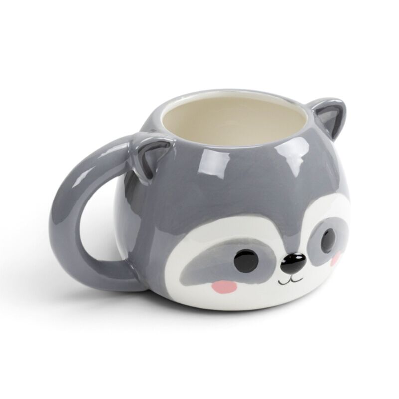 [PREVENTA] Taza de Cerámica 3D: Pequeño Mapache Curioso Esotergia