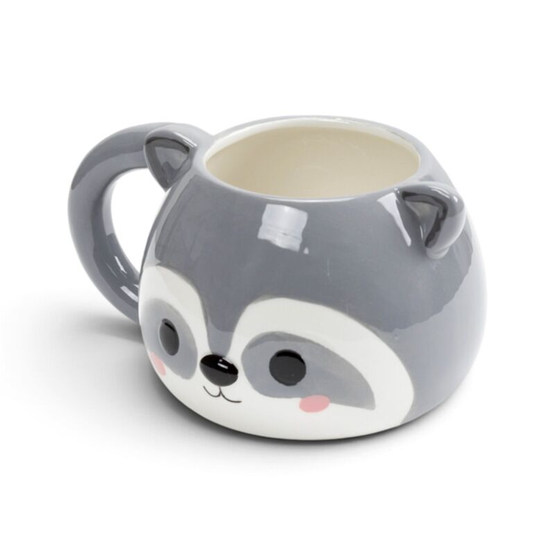 [PREVENTA] Taza de Cerámica 3D: Pequeño Mapache Curioso Esotergia