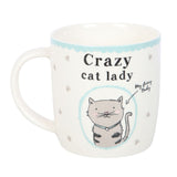Taza Crazy Cat Lady con Caja Regalo Esotergia
