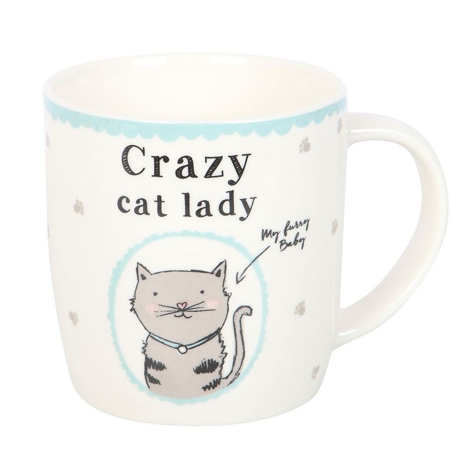 Taza Crazy Cat Lady con Caja Regalo Esotergia