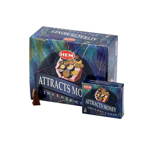 Conos Incienso Atrae Dinero HEM: Manifestación y Prosperidad Financiera Esotergia