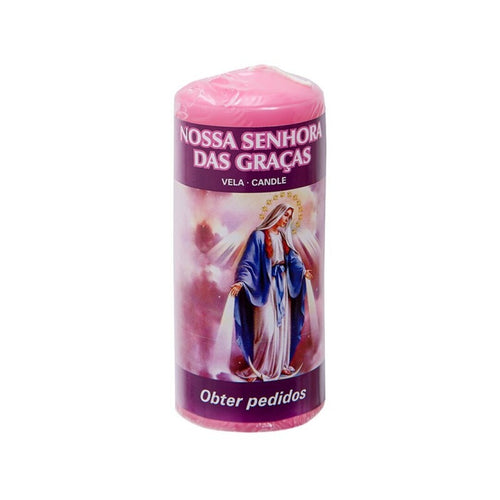 Vela Votiva de Cera 'Nuestra Señora de Gracia' - Protección Divina y Bendiciones