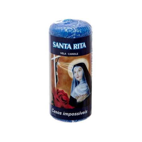 Vela Votiva de Cera 'Santa Rita' - Milagros, Fe y Resolución de Casos Imposibles