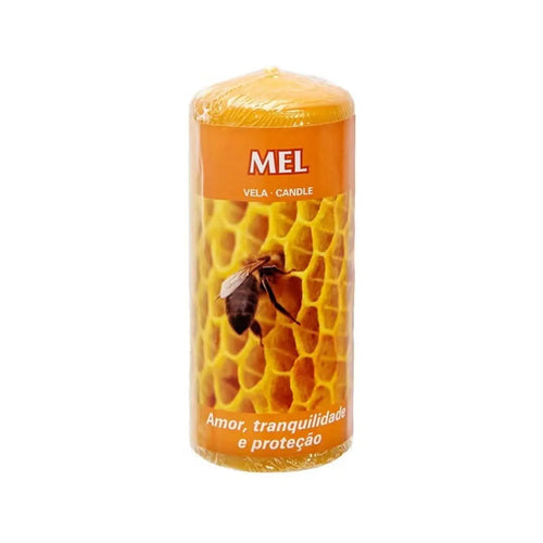 Vela Votiva de Cera 'Miel' - Amor, Tranquilidad y Protección en tu Hogar Esotergia