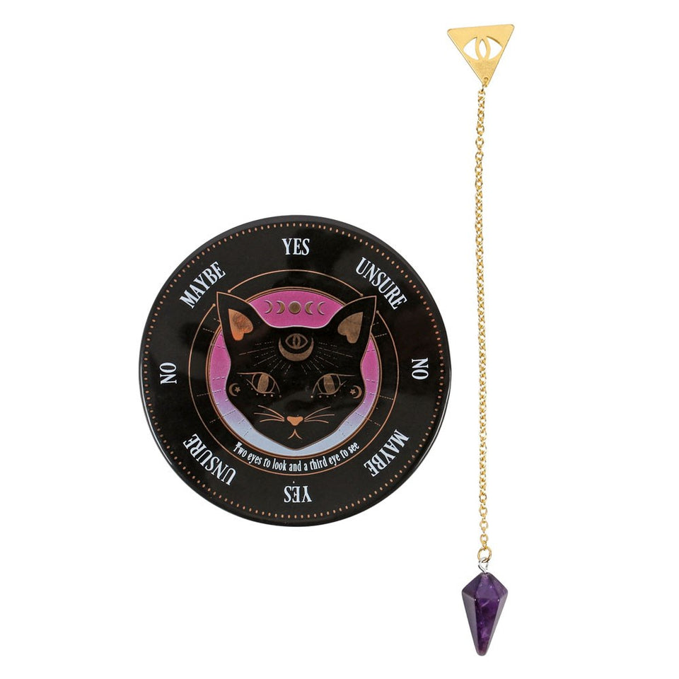Mystic Amethyst Pendulum Divination Kit