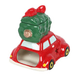 Quemador de Aceites Coche Rojo con Árbol de Navidad – Cerámica Retro Esotergia