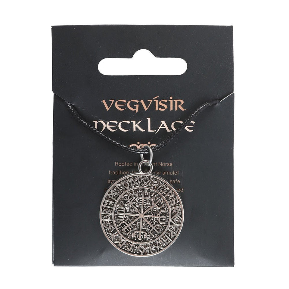 Collar Amuleto Vegvisir Brújula Vikinga | Guía y Protección Esotergia