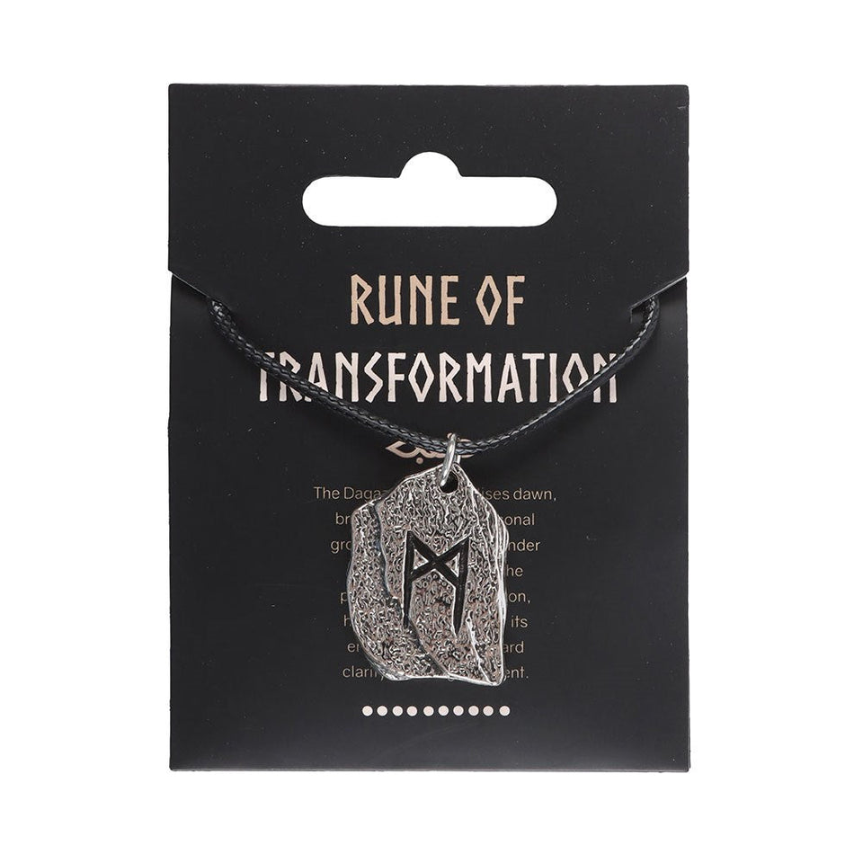 Collar Amuleto Runa de Transformación Vikinga | Nuevos Comienzos Esotergia
