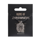 Collar Amuleto Runa de Transformación Vikinga | Nuevos Comienzos Esotergia