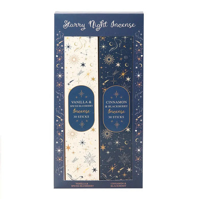 Set de 2 Inciensos Starry Night – Varitas Aromáticas Celestiales | 60 Unidades Esotergia