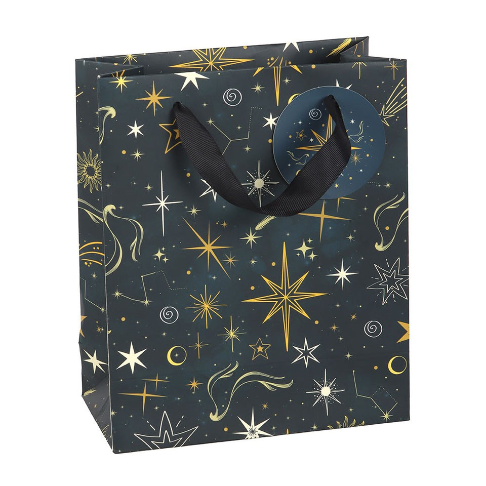 Bolsa de Regalo Noche Estrellada: Elegancia y Magia Celestial (23cm) Esotergia Tienda