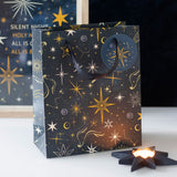 Bolsa de Regalo Noche Estrellada: Elegancia y Magia Celestial (23cm) Esotergia Tienda