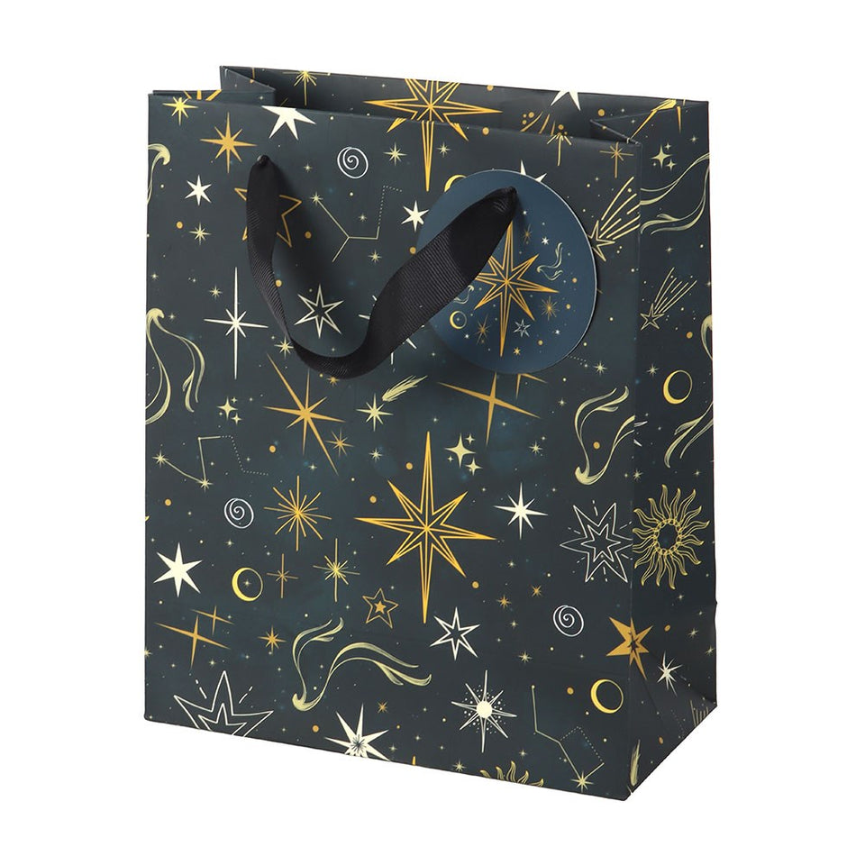 Bolsa de Regalo Noche Estrellada: Elegancia y Magia Celestial (23cm) Esotergia Tienda