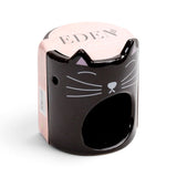 Quemador de Aceite de Cerámica "Gato Místico" | Intuición, Protección y Aromaterapia Esotergia