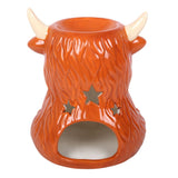 Quemador de Esencias y Cera Vaca Highland | Aromaterapia y Decoración Esotergia