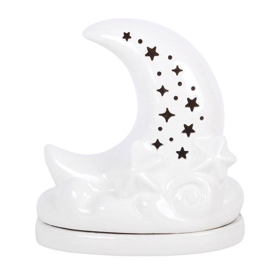 Quemador de Incienso en Cono Luna Blanca | Pureza y Magia Celestial Esotergia