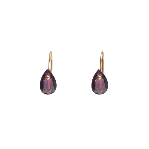 Pendientes de Granate en Plata de Ley 925