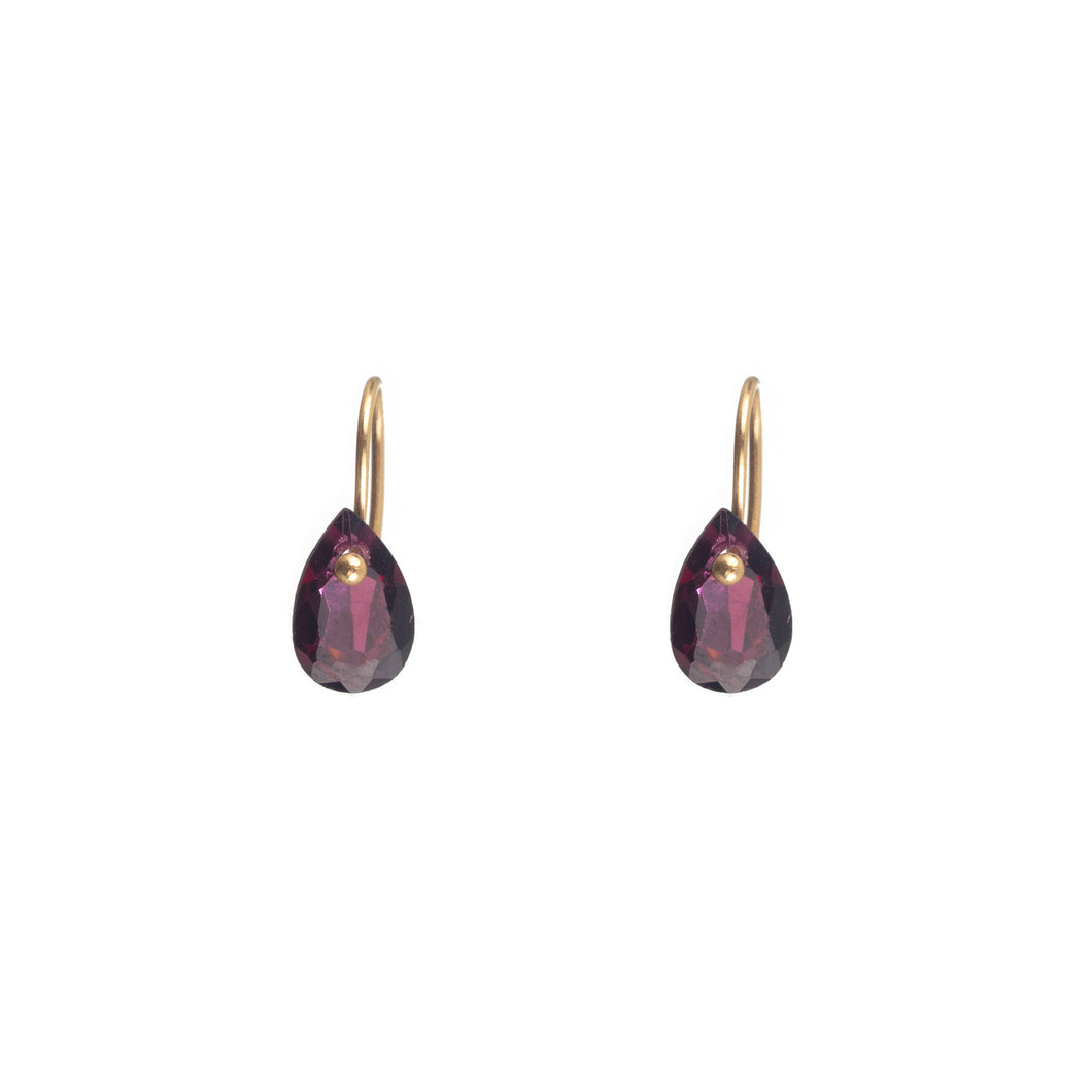 Pendientes de Granate en Plata de Ley 925