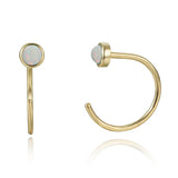 Pendientes Ópalo en Plata 925 bañados en Oro 18k – Joya Elegante