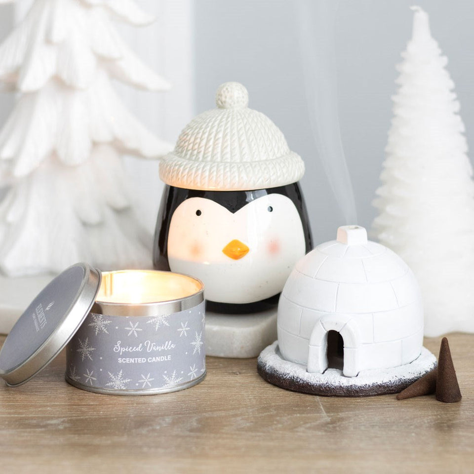 Quemador de Incienso en Cono Iglú de Invierno | Magia Ártica y Aromaterapia Esotergia