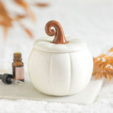 Quemador de Esencias Calabaza Blanca Minimalista Esotergia