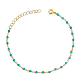 Pulsera "Serenidad Vital" de Onix Verde en Plata 925 con Baño de Oro 18K – Calma y Equilibrio Emocional Esotergia