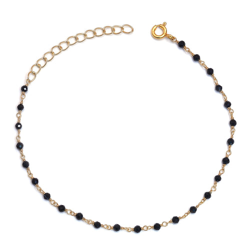 Pulsera de Protección y Energía de Ónix Negro | Plata Ley 925 y Oro 18k