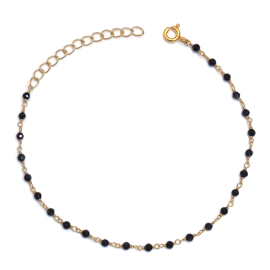 Pulsera de Protección y Energía de Ónix Negro | Plata Ley 925 y Oro 18k
