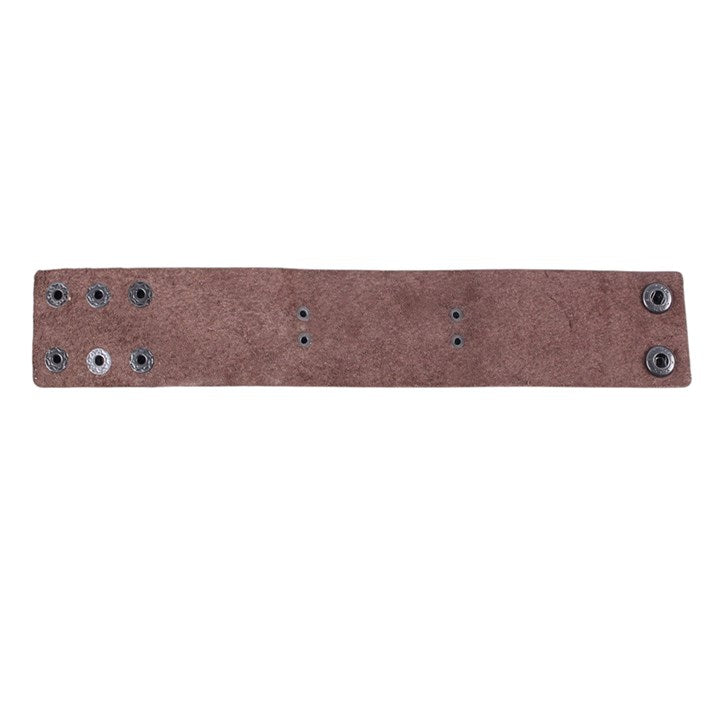 Brazalete de Cuero Marrón Nudo Escudo Celta | Protección y Resistencia Esotergia