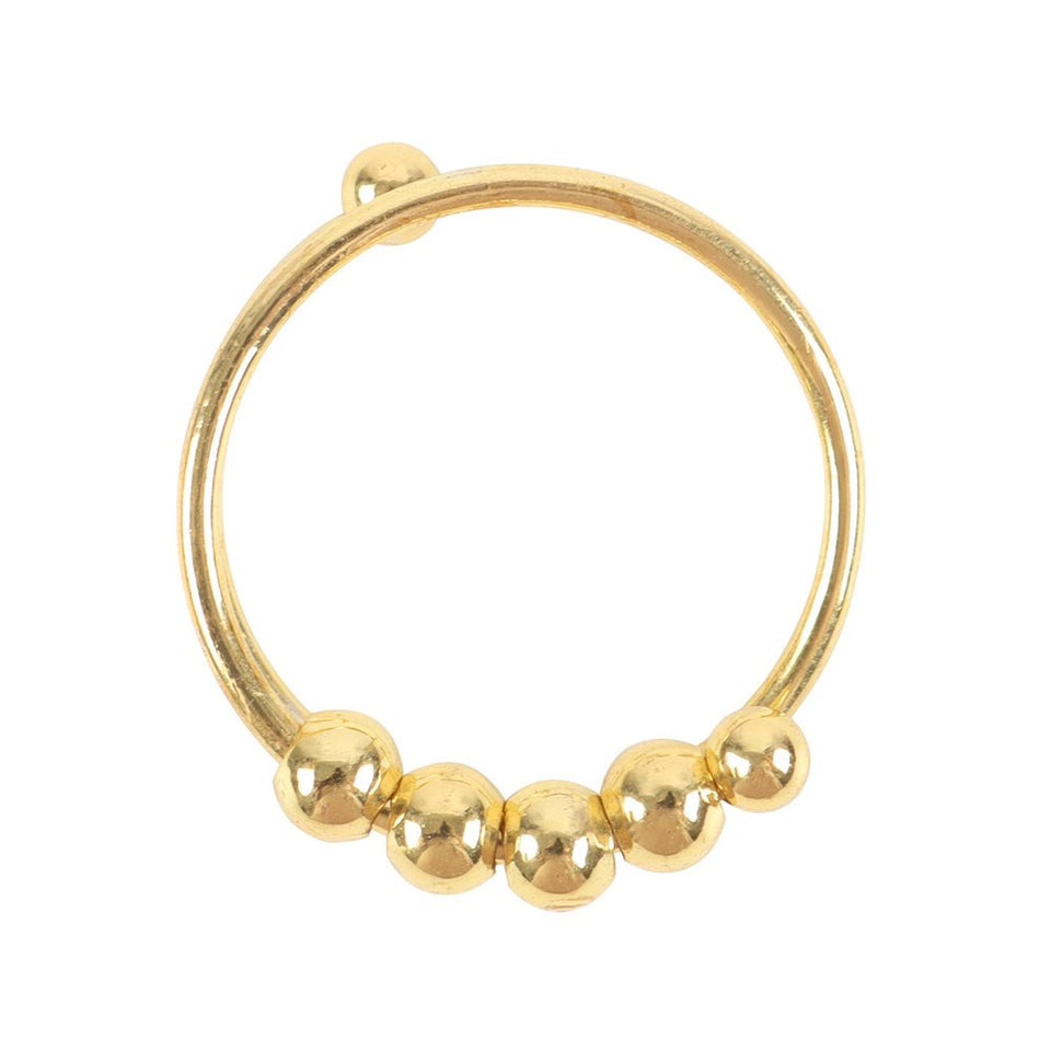 Anillo Antiestrés y Ansiedad (Fidget Ring) con Cuentas Giratorias | Calmante y Ajustable (Cobre) Esotergia