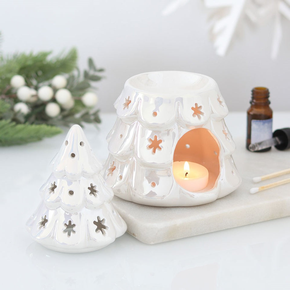 Quemador de Esencias Árbol de Invierno Iridiscente Esotergia Tienda