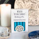 Pack de 12 Velas Rituales de Invierno "Mora y Pino" Esotergia