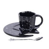 Set de Taza Espresso "Cielo Estrellado" con Plato de Luna Esotergia