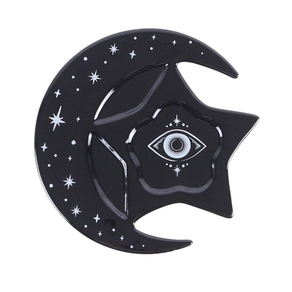 Set de Taza Espresso "Cielo Estrellado" con Plato de Luna Esotergia