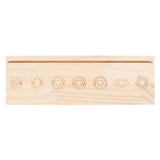 Soporte de Tarot con Diseño de los 7 Chakras – Madera Natural Espiritual