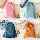 Set 4 Bolsas de Terciopelo para Tarot – Sol, Luna, Fortuna y Estrella Esotergia Tienda