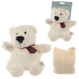 [PREVENTA] Peluche Térmico de Semillas y Lavanda: Oso Polar Protector Esotergia Tienda