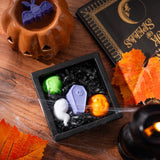 Set de 5 Ceras Artesanales "Espeluznante Halloween" | Magia de Otoño y Transformación Esotergia