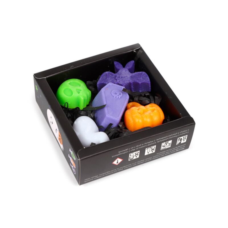 Set de 5 Ceras Artesanales "Espeluznante Halloween" | Magia de Otoño y Transformación Esotergia